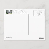 ハイドパークポストカード ポストカード (裏面)