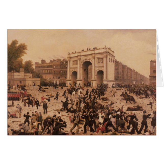 ハイドパーク1866年の人格選挙権の暴動 (正面横)