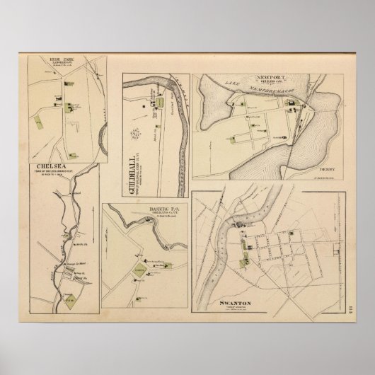ハイドパーク、ギルドホール、ニューポート、チェルシー ポスター (正面)