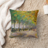 ハイドパーク、ロンドンのアートワーク クッション (ブランケット)