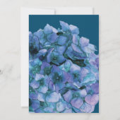 ハイドランジアのブルーシャワー 招待状 (裏面)