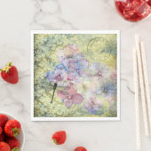 ハイドランジア トンボ 郵便印 切り抜き 装飾 スタンダードランチョンナプキン (インサイチュ)