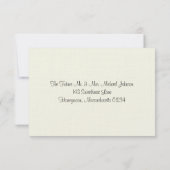 ハイドランジア & メイソンジャー 結婚式出欠確認 出欠カード (裏面)