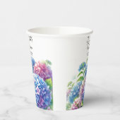 ハイドランジア 青い花 ブライダルシャワーパーティー 紙コップ (左)