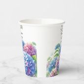 ハイドランジア 青い花 ブライダルシャワー パーティー 紙コップ (左)