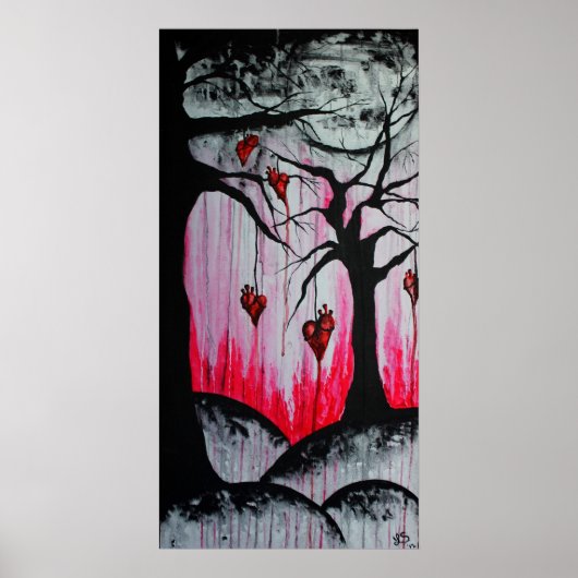ハイドリーハートツリーオリジナルアートポスター ポスター (正面)
