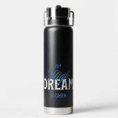 ハイドリームハイエイビエーションタイポ感動的を飛行 ウォーターボトル (背面)