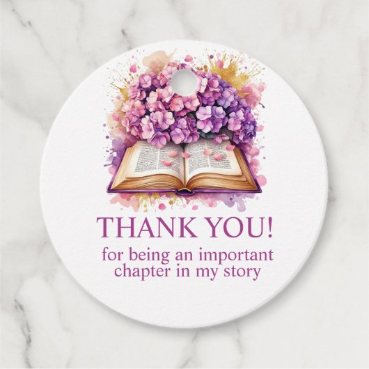 ハイドレインジアのブックテーマ フェイバータグ (正面)