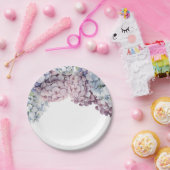 ハイドレインジアのブライダルシャワーの紙皿 ペーパープレート (パーティー)