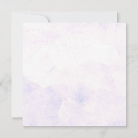 ハイドレインジア 25周年 シルバーの結婚記念日 招待状 (裏面)