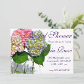 ハイドレンジアとメイソンジャー 招待状 (スタンド正面)