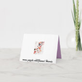 ハイドレンジアの感謝カード サンキューカード (裏面)