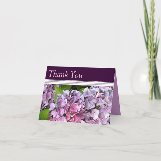 ハイドレンジアの感謝カード サンキューカード (正面)