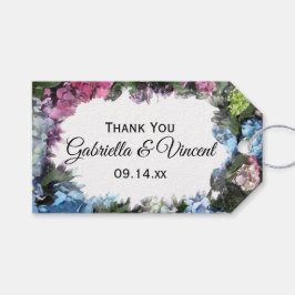 ハイドレンジアの花フレーム ウェディング フェイバーリット タグ