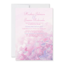 ハイドレンジアの花 フラワーピンク パープル ウェディング