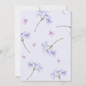 ハイドレンジアをテーマにした結婚式の招待状 招待状 (裏面)