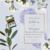 ハイドレンジアをテーマにした結婚式の招待状 招待状