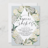 ハイドレンジア ダスティーブルー ロンバス バーチャル ブライダルシャワー 招待状 (正面)