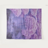 ハイドレンジア パープル 花の結婚式 フォトブース 背景 タペストリー (正面(横))