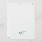 ハイドレンジア フレーム フォト 生命の祝い 招待状 (裏面)