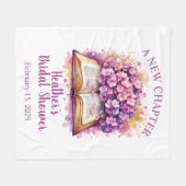 ハイドレンジア ブックテーマ ブライダルシャワー フリース ブランケット (正面(横))