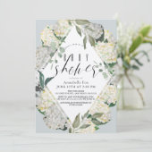 ハイドレンジア ブルー ロンハス ベビーシャワー 招待状 (スタンド正面)