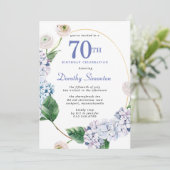ハイドレンジア ローズ 70歳の誕生日パーティー 招待状 (スタンド正面)