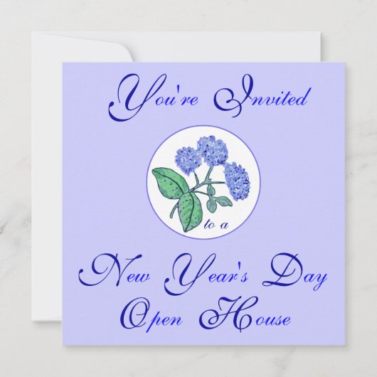 ハイドレンジア 新年のオープン ハウス 招待状 (裏面)