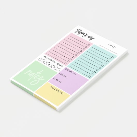 ハイドレーカラフルトのノートを一覧表示する整理日 ポストイット (アングル)