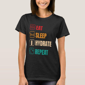 ハイドレーション専門チームマネージャー水和フットバル Tシャツ