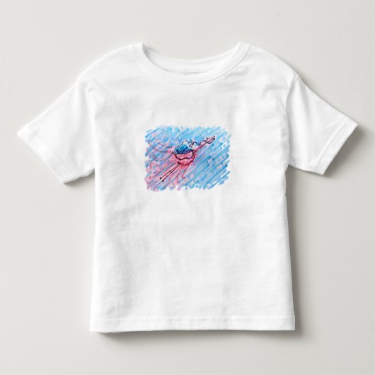 ハイドレーティッド フラミンゴ トドラーTシャツ (正面)