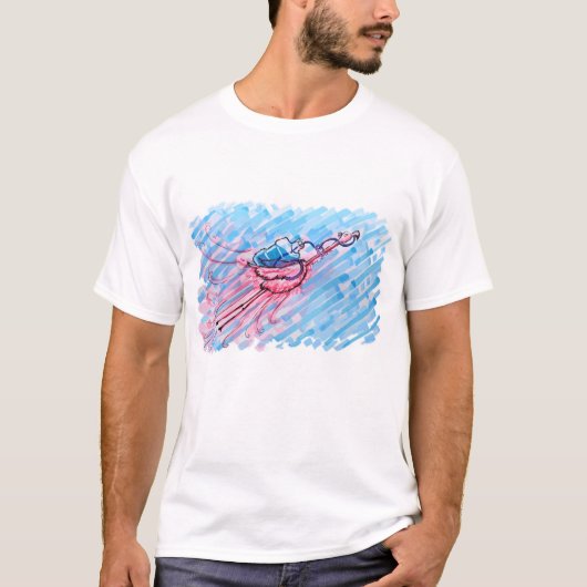 ハイドレーティッド フラミンゴ Tシャツ (正面)