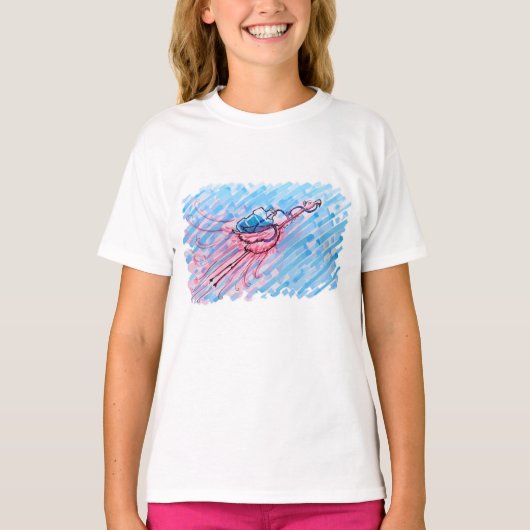 ハイドレーティッド フラミンゴ Tシャツ (正面)
