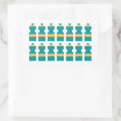 ハイドレート水ボトルのシールシート 長方形シール (バッグ)