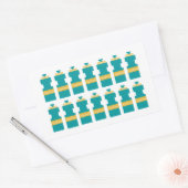 ハイドレート水ボトルのシールシート 長方形シール (封筒)