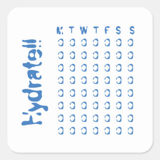 ハイドレート – 週単位の取水口トラッカー スクエアシール