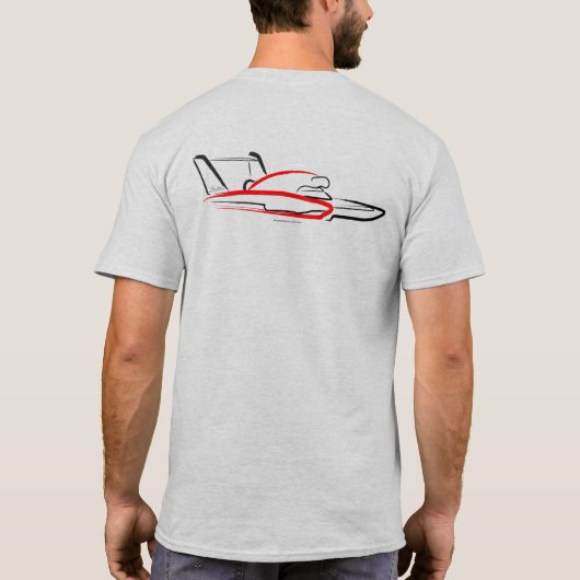 ハイドロプレーン01 アッシュバック Tシャツ (裏面)