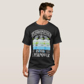 ハイドロポニクスは私のスーパーパワー ガーデニング 植物愛好家 Tシャツ (正面フル)