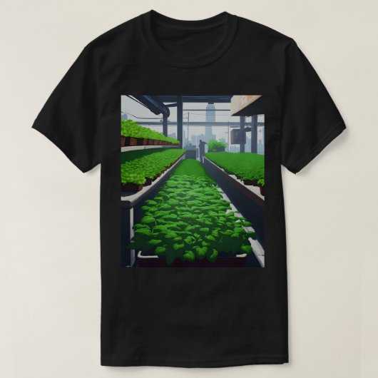 ハイドロポニクス Tシャツ (デザイン正面)