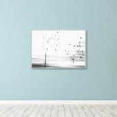 ハイドロワイ飛んでいるヤーによるスターリングバード キャンバスプリント (インサイチュ (ウッドフロア))