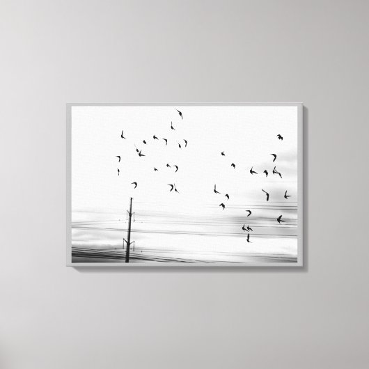 ハイドロワイ飛んでいるヤーによるスターリングバード キャンバスプリント (正面)