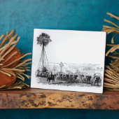 ハイド・パークへの輸送中のヤシの木（大博覧会用） フォトプラーク (側面)