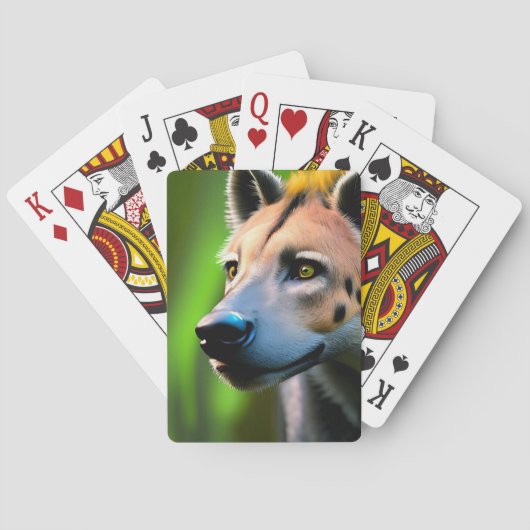 ハイナが獲物を見つめながらストーカー行為を目撃した。 トランプ (裏面)