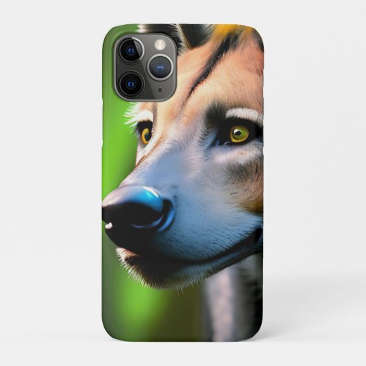 ハイナが獲物を見つめながらストーカー行為を目撃した。 Case-Mate iPhoneケース (裏)