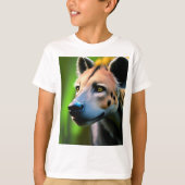 ハイナが獲物を見つめながらストーカー行為を目撃した。 Tシャツ (正面)