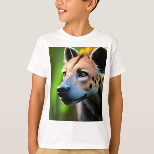 ハイナが獲物を見つめながらストーカー行為を目撃した。 Tシャツ (正面)