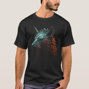 ハイネアーキテクションアニマルズー動物モチーフHyaena Tシャツ