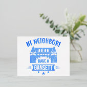 ハイネイバーガーンセットレトロスタイルプレゼント 箔シーズンポストカード (立ち正面)