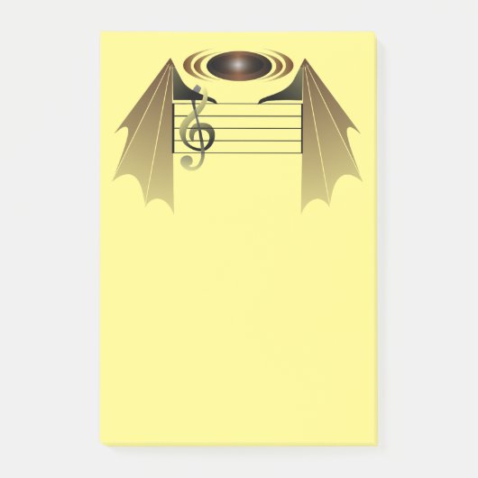 ハイノートこうもりお気に入りの曲 ポストイット (正面)