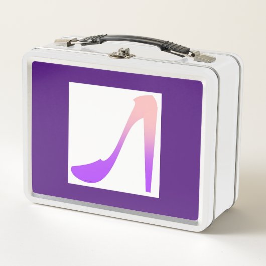 ハイハイハイハイヒールレトロヴィンテージ メタルランチボックス (正面)